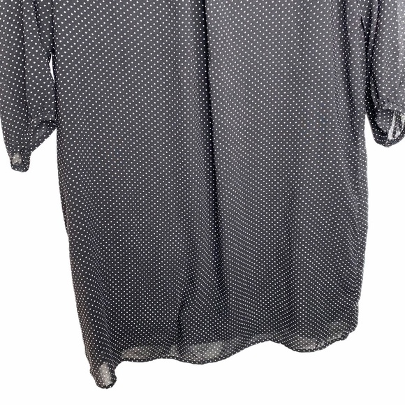 H&M Mini Dot Chiffon lined Shift dress 14 - Picture 6 of 7